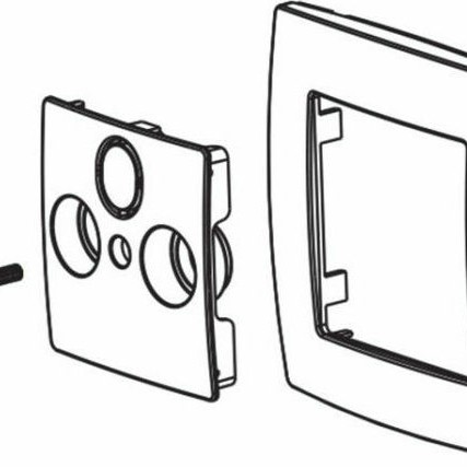 Aca Prime Πρίζα Κεραίας Τηλεόρασης και Δορυφορικής Διελεύσεως σε Matte Aluminium χρώμα 1000114303