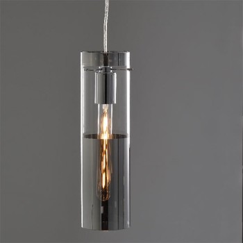 ΚΡΕΜΑΣΤΟ Φ/Σ 1ΧΕ27 ΧΡΩΜΙΟ ΓΥΑΛΙ+ΜΕΤΑΛΛΟ Φ10ΧΗ120CM