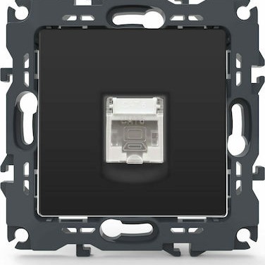 Aca Prime Μονή Πρίζα Δικτύου RJ45 χωρίς Πλαίσιο Τύπου Cat6 σε Ανθρακί Χρώμα 1000113205 Aca Prime Μονή Πρίζα Δικτύου RJ45 χωρίς Πλαίσιο Τύπου Cat6 σε Ανθρακί Χρώμα 1000113205